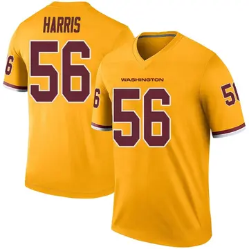 Gold Men's Jalen Harris Washington Commanders Legend Color Rush Jersey