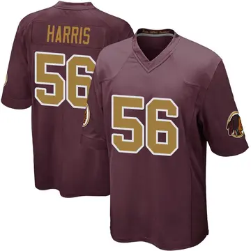 Men's Jalen Harris Washington Commanders Game Burgundy Alternate Jersey