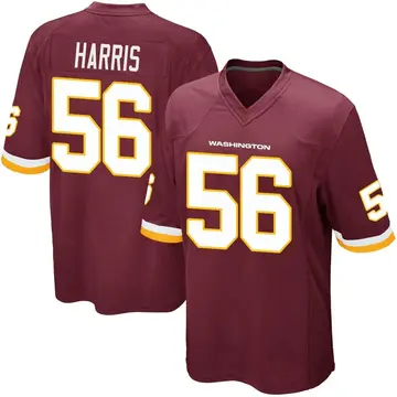 Men's Jalen Harris Washington Commanders Game Burgundy Team Color Jersey