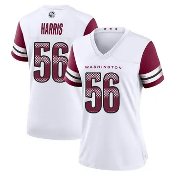 White Women's Jalen Harris Washington Commanders Game Jersey