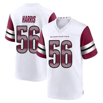 White Youth Jalen Harris Washington Commanders Game Jersey