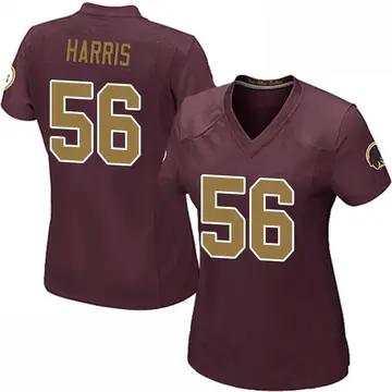 Women's Jalen Harris Washington Commanders Game Burgundy Alternate Jersey